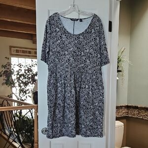 Lands End Paisley Dress XL